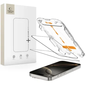 Tech-Protect Quick Set+ 2-pack tempered glass for iPhone 16 Proeng
