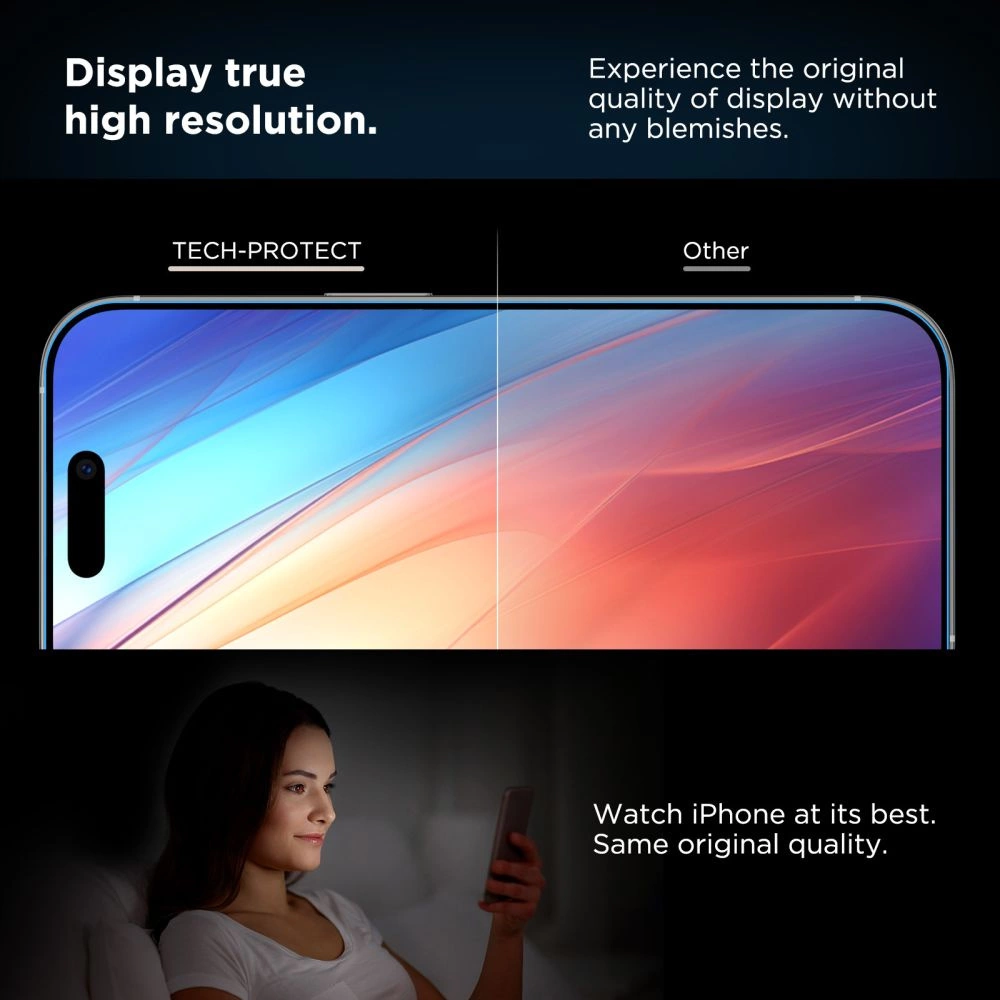 Tech-Protect Quick Set+ 2-pack tempered glass for iPhone 16 Pro Maxeng