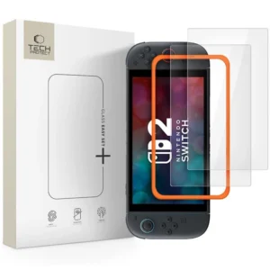 Tech-Protect Easy Set+ 2-pack tempered glass for Nintendo Switch 2 - transparenteng