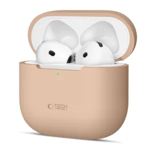 Tech-Protect Silicone Case for Apple AirPods 4 - Beigeeng