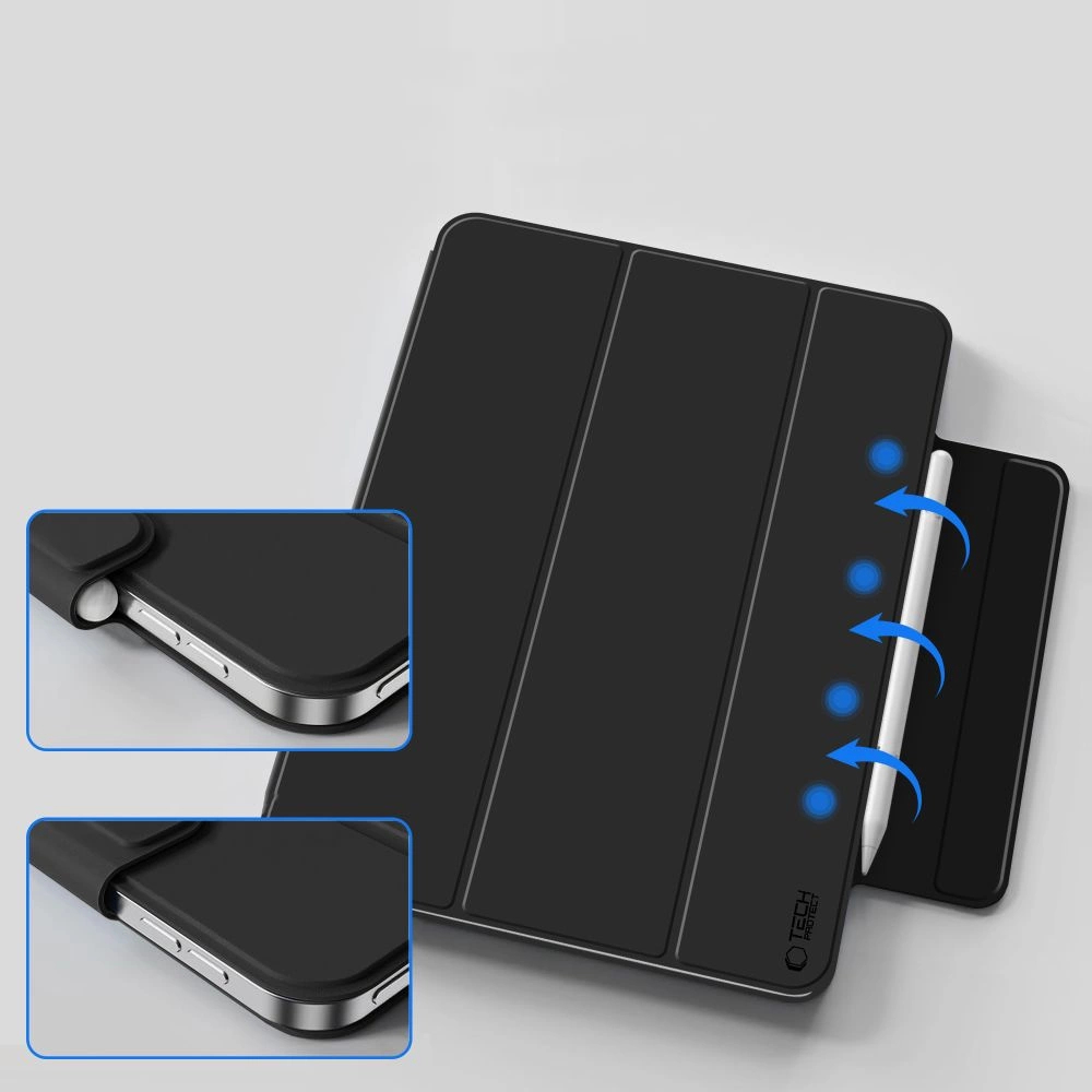 Tech-Protect Smartcase Magnetic for iPad Air 13” 2024 / 2025 - Blackeng