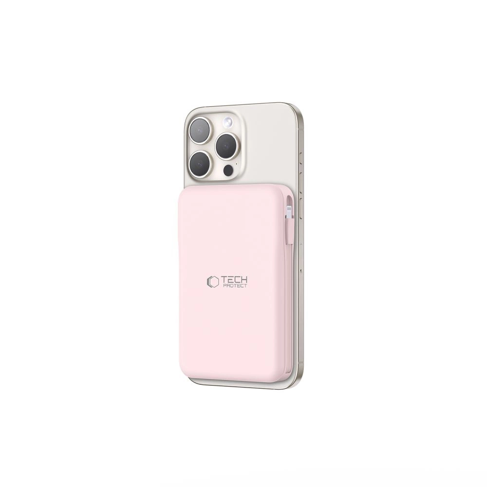 Powerbank Tech-Protect PB31 LifeMag MagSafe 10000 mAh - pinkeng