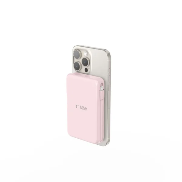 Powerbank Tech-Protect PB31 LifeMag MagSafe 10000 mAh - pinkeng