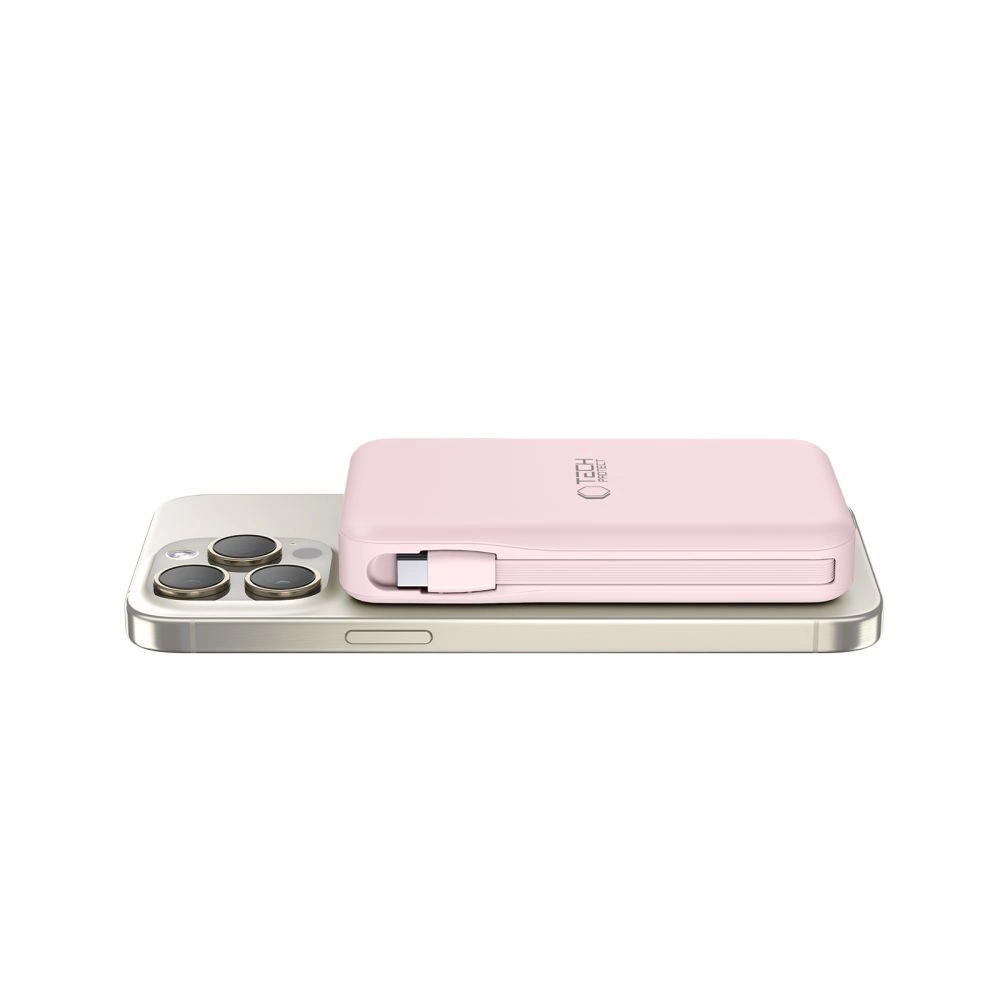 Powerbank Tech-Protect PB31 LifeMag MagSafe 10000 mAh - pinkeng