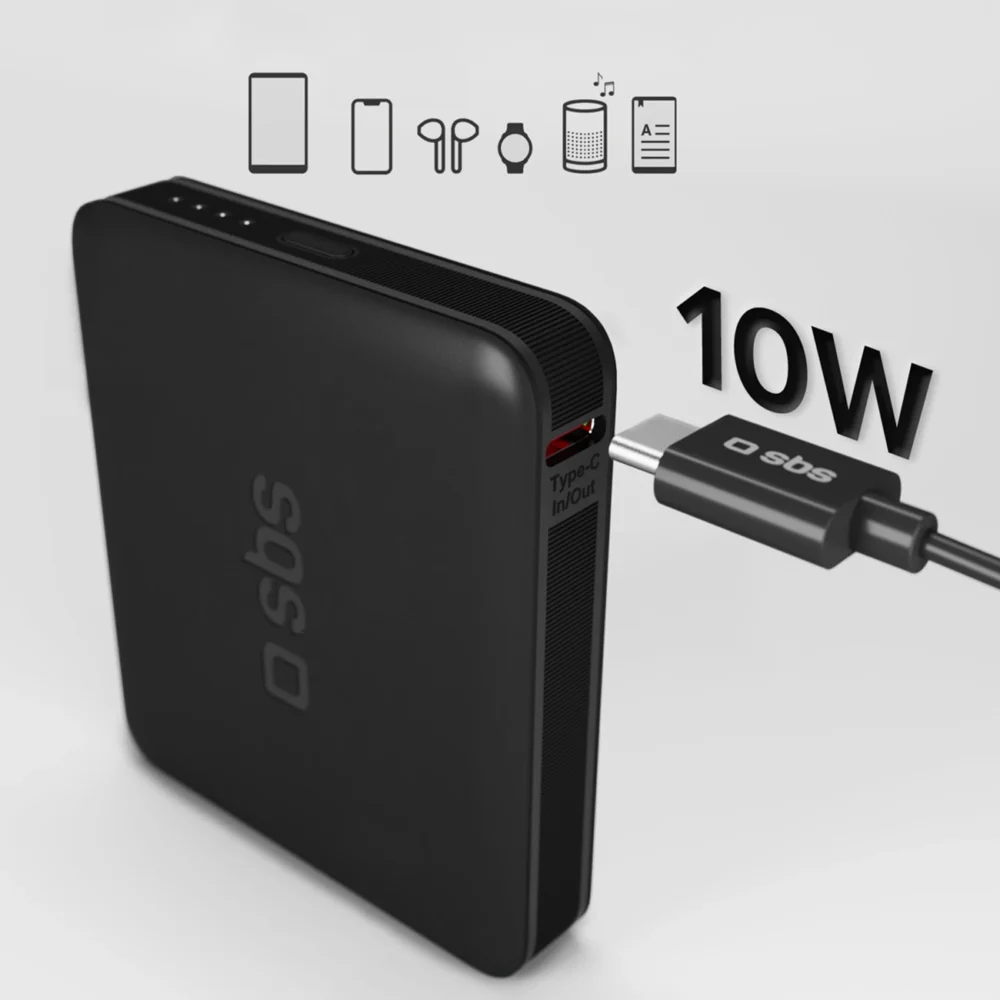 Powerbank SBS NanoTube 5000 mAh High-Density - blackeng