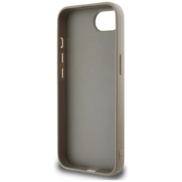 DKNY Repeat Texture Pattern with Tonal Stripe iPhone 16e Case - Beigeeng