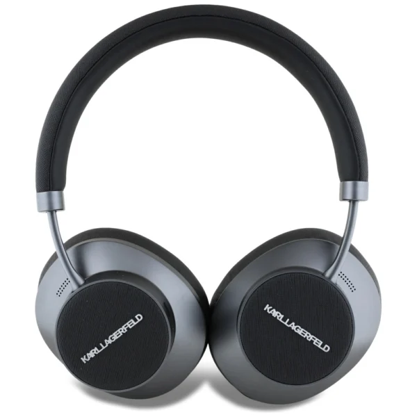 Karl Lagerfeld Saffiano Elongated Bluetooth ANC On-Ear Headphones - Blackeng