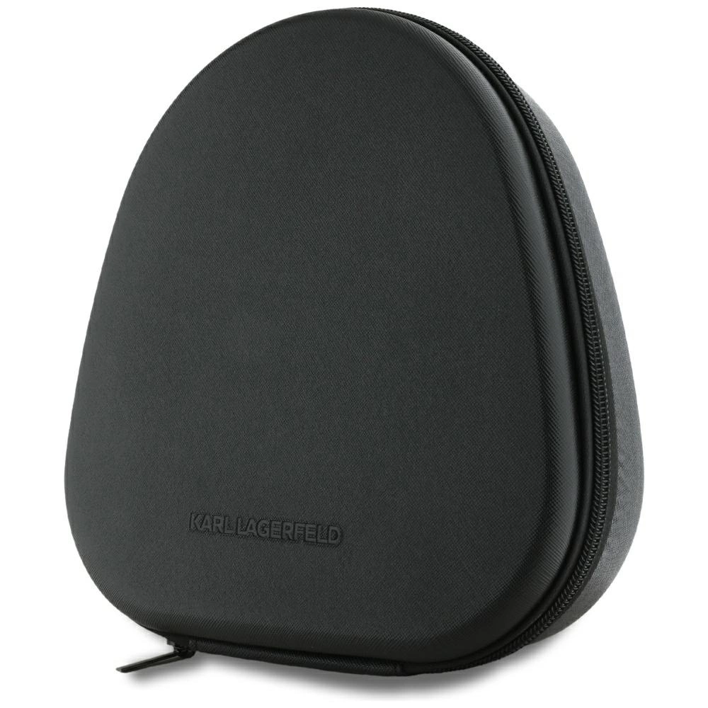 Karl Lagerfeld Saffiano Elongated Bluetooth ANC On-Ear Headphones - Blackeng