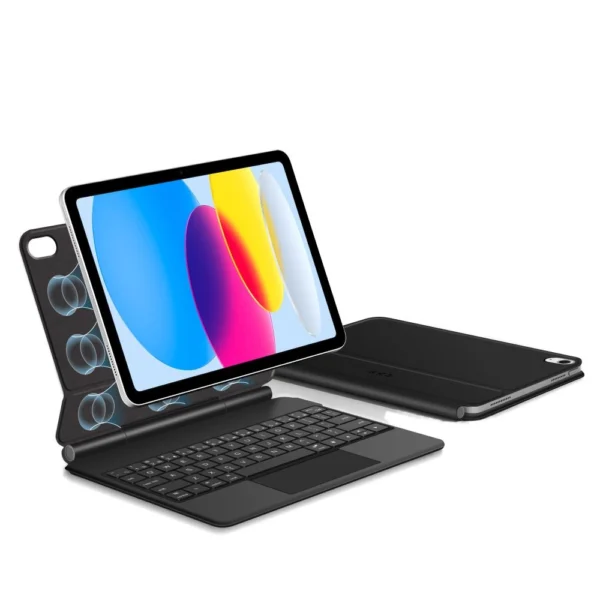 Tech-Protect Smartcase Magnetic with Keyboard for iPad 10.9” 2022 / iPad 11” 2025 - Blackeng