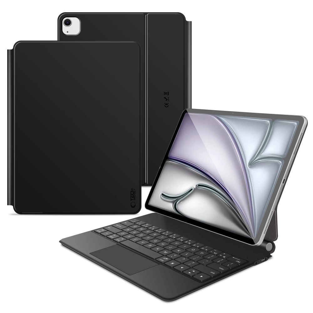 Tech-Protect Smartcase Magnetic with Keyboard for iPad Pro 12.9” 2020 / 2021 / 2022 / iPad Air 13” 2024 / 2025 - Blackeng