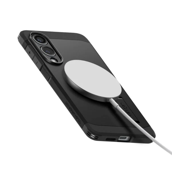 Spigen Tough Armor MagSafe case for Samsung Galaxy S25 Edge - blackeng