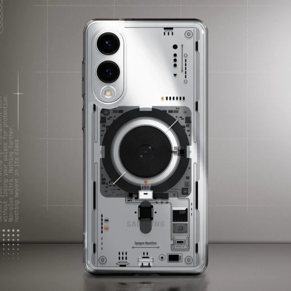 Spigen Ultra Hybrid Mag Case with MagSafe for Samsung Galaxy S25 Edge with Print - Transparenteng