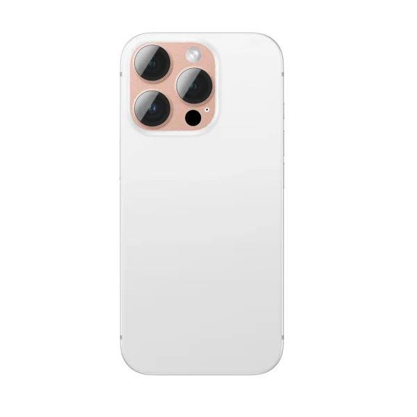 AmazingThing Aviation-Grade Alloy Tempered Glass Lens for iPhone 16 Pro / 16 Pro Max Camera Lens - Rose Goldeng
