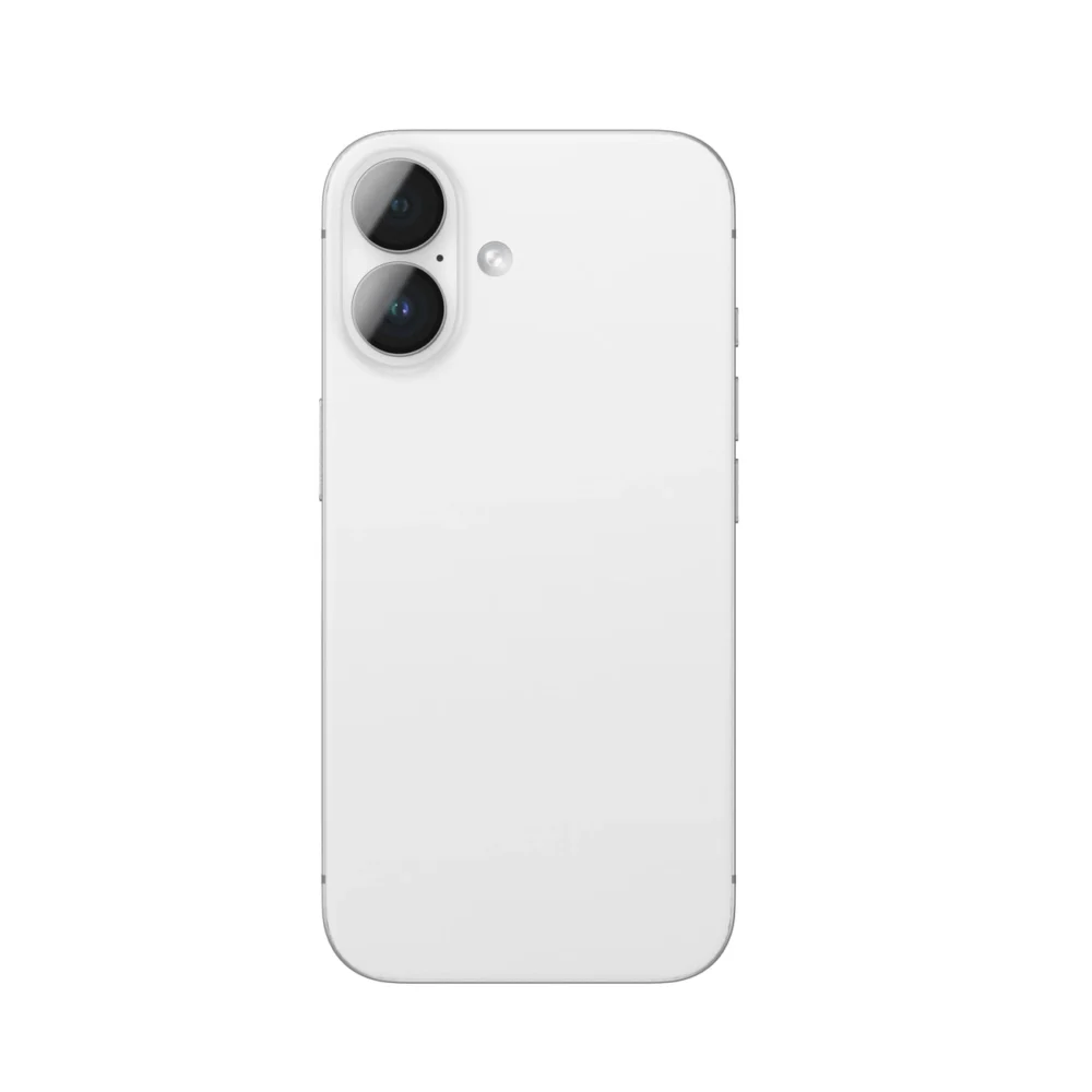 AmazingThing AR Aluminum 2 Lens Glass with Camera Lens Frame for iPhone 16 / 16 Plus - Blackeng