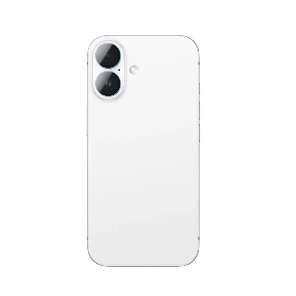 AmazingThing AR Aluminum 2 Lens Glass with Camera Lens Frame for iPhone 16 / 16 Plus - Blueeng
