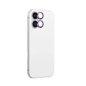 AmazingThing AR Aluminum 2 Lens Glass with Camera Lens Frame for iPhone 16 / 16 Plus - Pinkeng