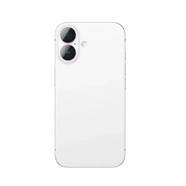 AmazingThing AR Aluminum 2 Lens Glass with Camera Lens Frame for iPhone 16 / 16 Plus - Pinkeng