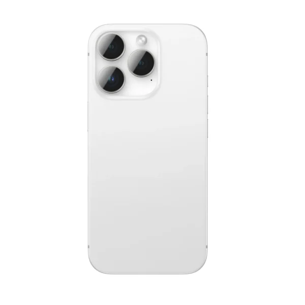 AmazingThing AR Aluminum 3 Lens Glass with Camera Lens Frame for iPhone 16 Pro / 16 Pro Max - Silvereng