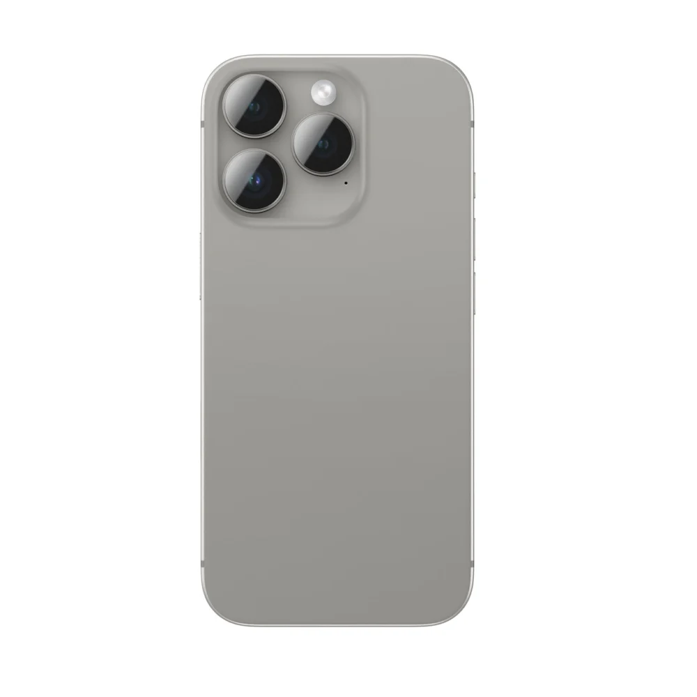 AmazingThing AR Aluminum 3 Lens Glass with Camera Lens Frame for iPhone 16 Pro / 16 Pro Max - Grayeng
