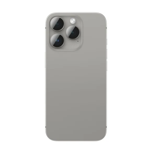 AmazingThing AR Aluminum 3 Lens Glass with Camera Lens Frame for iPhone 16 Pro / 16 Pro Max - Grayeng