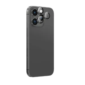 AmazingThing AR Aluminum 3 Lens Glass with Camera Lens Frame for iPhone 16 Pro / 16 Pro Max - Blackeng