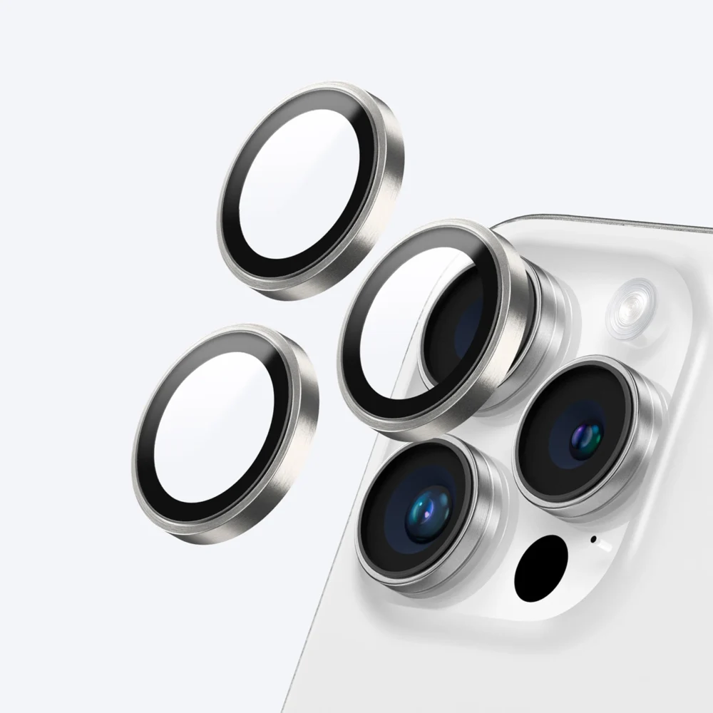 AmazingThing AR 3 Lens Glass Full Clear Tempered Glass for iPhone 16 Pro / 16 Pro Max - Transparenteng