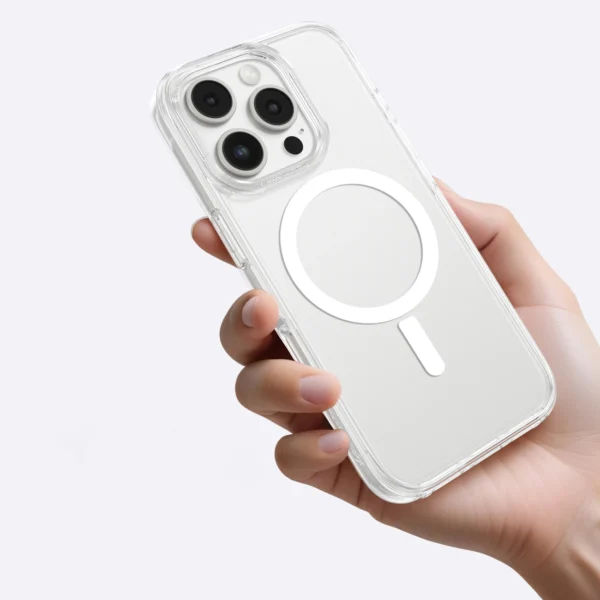 AmazingThing Minimal Mag Case with Magnetic Ring for iPhone 16 Pro - Transparenteng