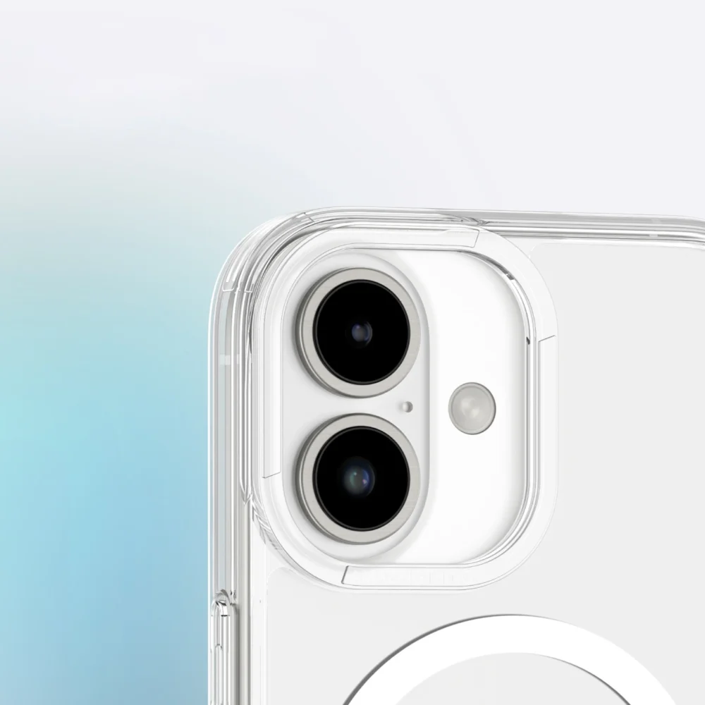 AmazingThing Minimal Mag Case with Magnetic Ring for iPhone 16 Plus - Transparenteng