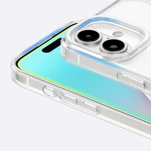 AmazingThing Minimal Mag Case with Magnetic Ring for iPhone 16 Plus - Transparenteng
