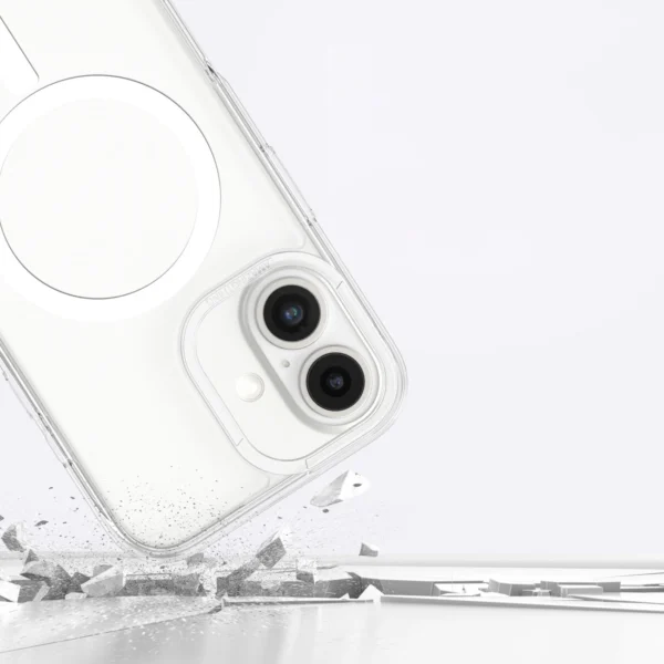 AmazingThing Minimal Mag Case with Magnetic Ring for iPhone 16 Plus - Transparenteng