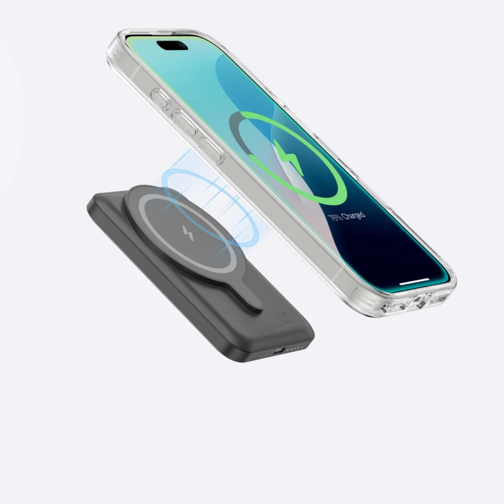 AmazingThing Minimal Mag Case with Magnetic Ring for iPhone 16 Plus - Transparenteng