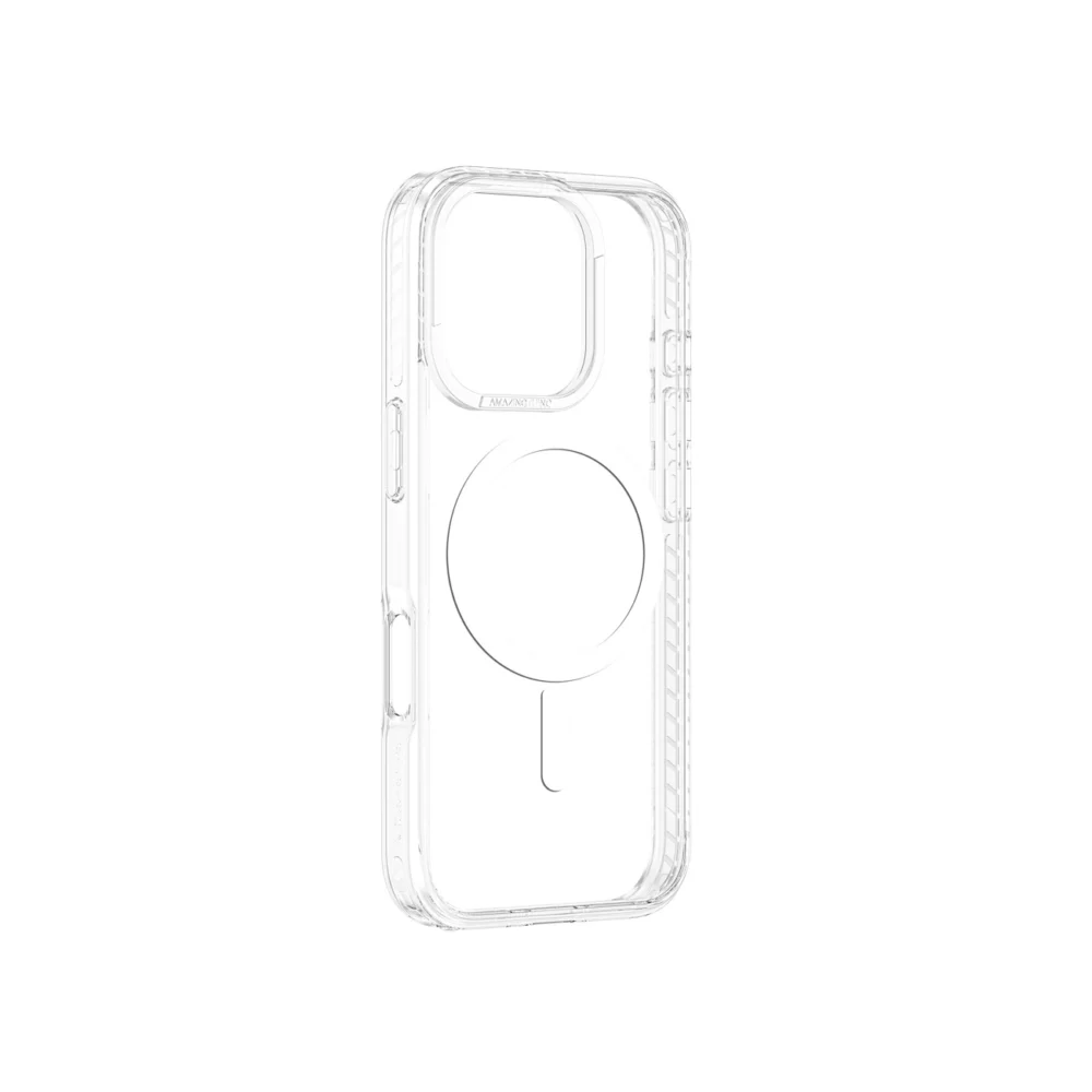 AmazingThing Titan Pro Mag Case with Magnetic Ring for iPhone 16 Pro - Transparenteng