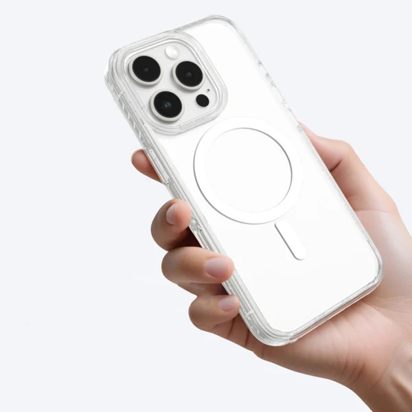 AmazingThing Titan Pro Mag Case with Magnetic Ring for iPhone 16 Pro - Transparenteng