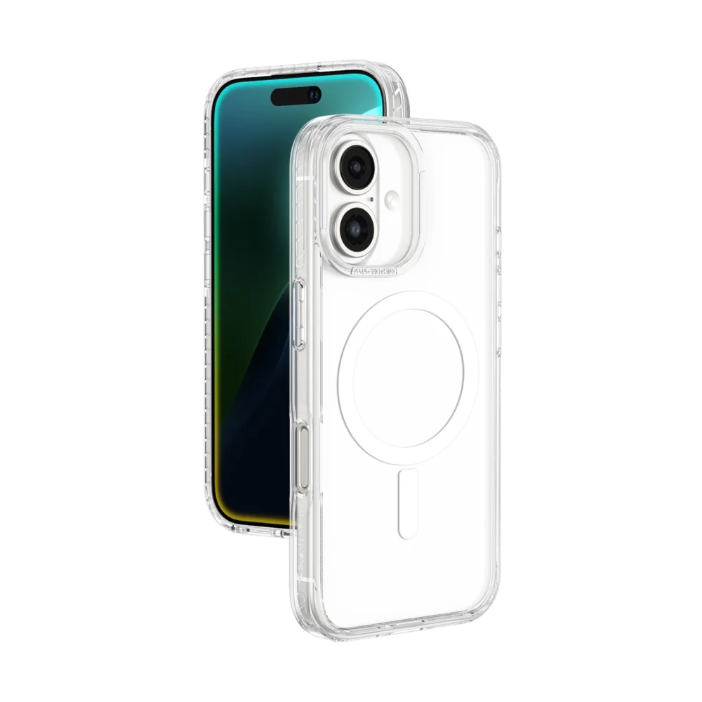 AmazingThing Titan Pro Mag Case with Magnetic Ring for iPhone 16 Plus - Transparenteng