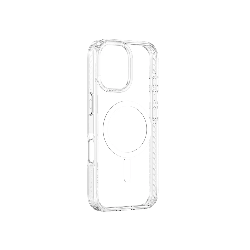 AmazingThing Titan Pro Mag Case with Magnetic Ring for iPhone 16 Plus - Transparenteng