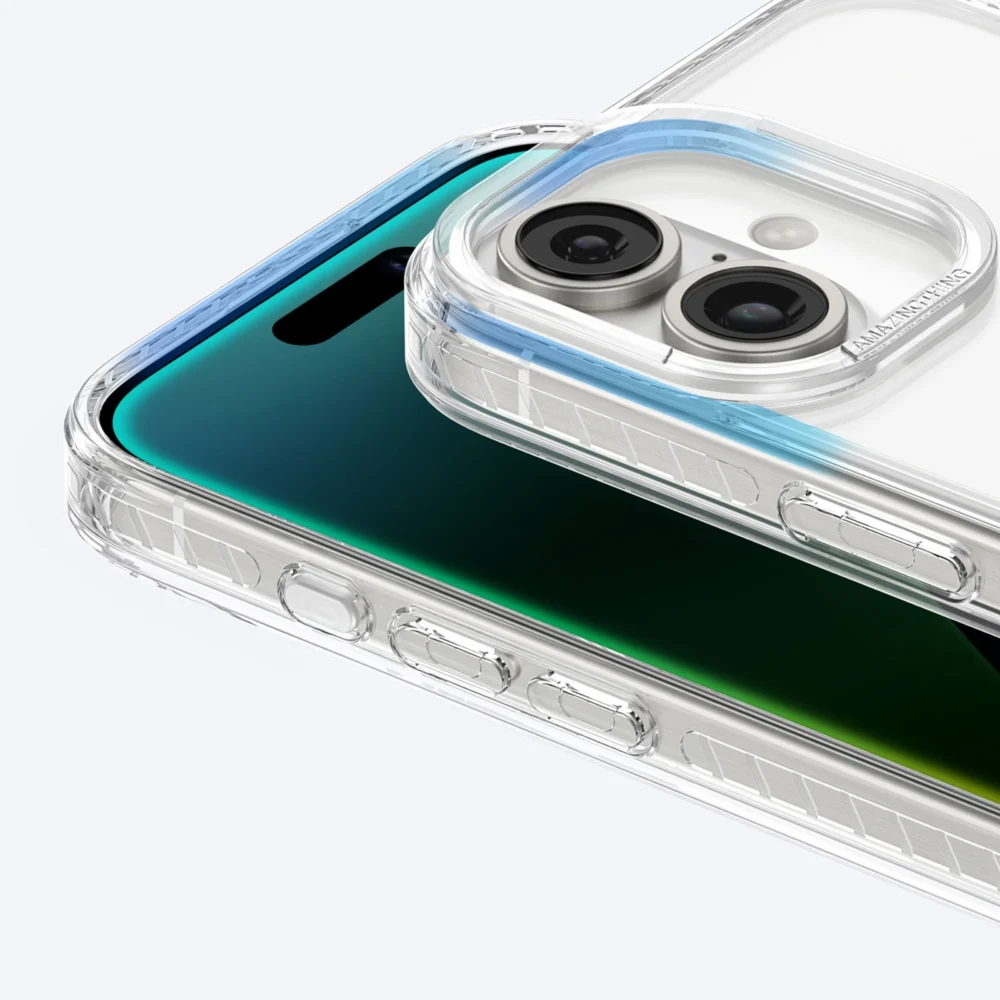 AmazingThing Titan Pro Mag Case with Magnetic Ring for iPhone 16 Plus - Transparenteng