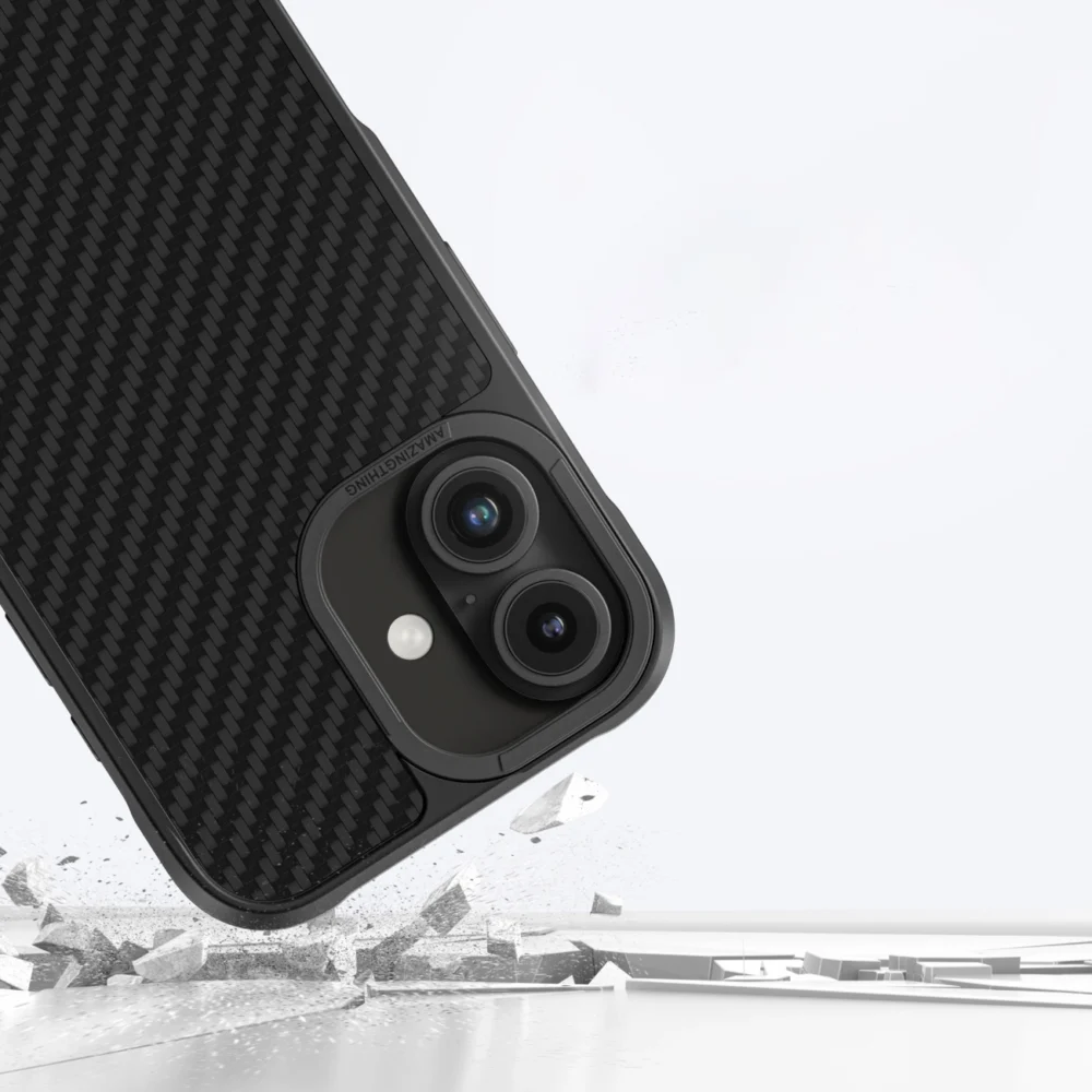 AmazingThing Titan Max Case with 1500D Aramid Fibers for iPhone 16 - Blackeng