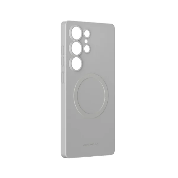 AmazingThing Minimal Air Case with Magnetic Ring for Samsung Galaxy S25 Ultra - Grayeng