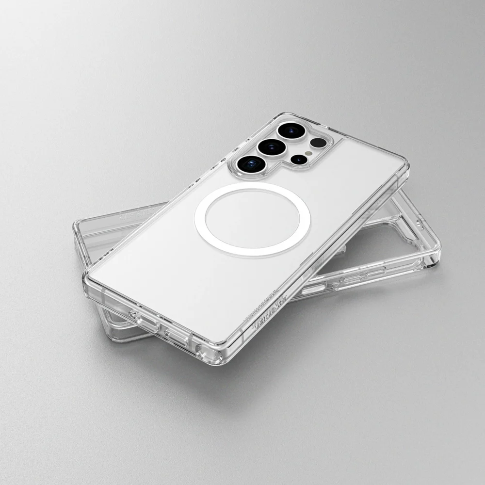 AmazingThing Minimal Mag Case with Magnetic Ring for Samsung Galaxy S25 - Transparenteng