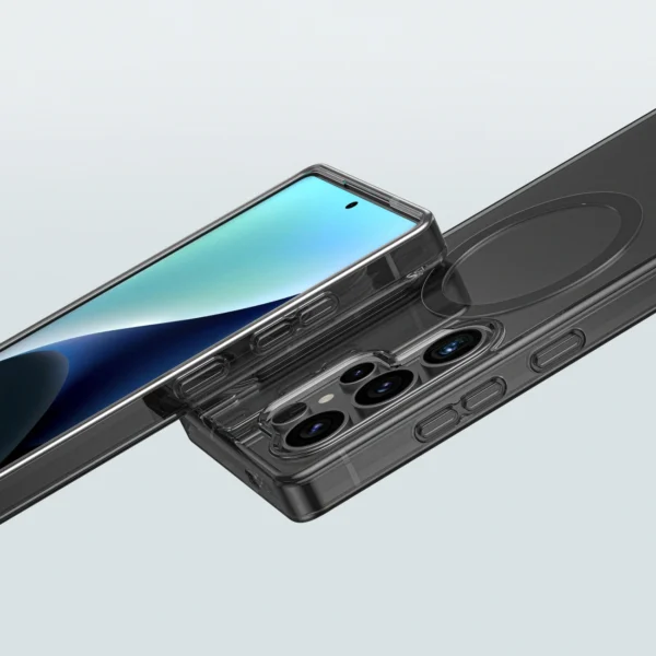 AmazingThing Minimal Mag Case with Magnetic Ring for Samsung Galaxy S25 - Transparenteng