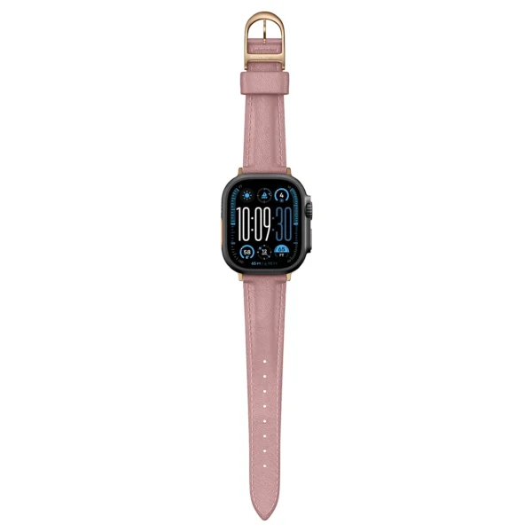 AmazingThing Class Band Leather Strap for Apple Watch 45 / 46 / 49 mm - Pinkeng