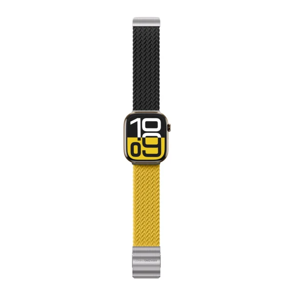 Set of 2 AmazingThing Blend Band for Apple Watch 45/46/49mm - Yellow-Black/Blackeng