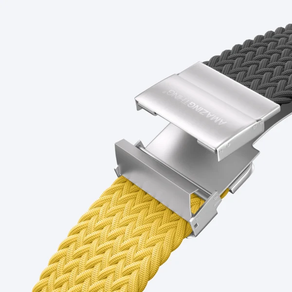 Set of 2 AmazingThing Blend Band for Apple Watch 45/46/49mm - Yellow-Black/Blackeng