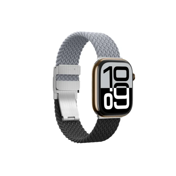 Set of 2 AmazingThing Blend Band for Apple Watch 45/46/49mm - Grey-Black/Greyeng