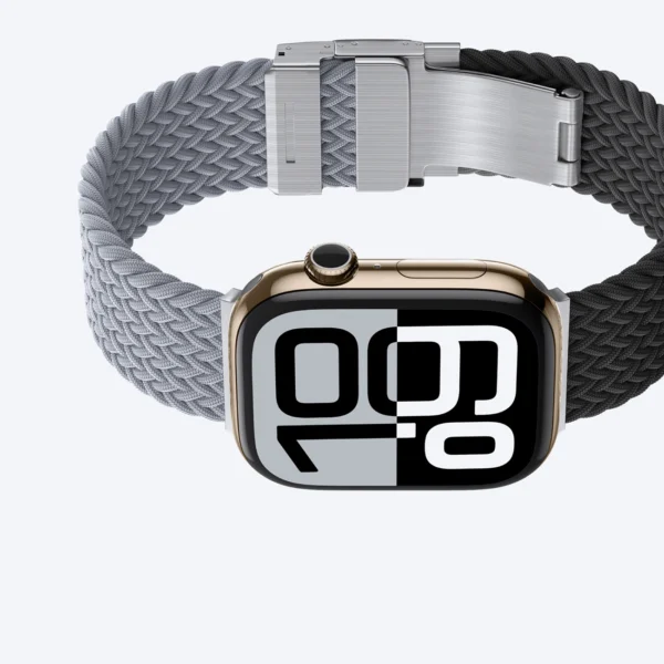 Set of 2 AmazingThing Blend Band for Apple Watch 45/46/49mm - Grey-Black/Greyeng