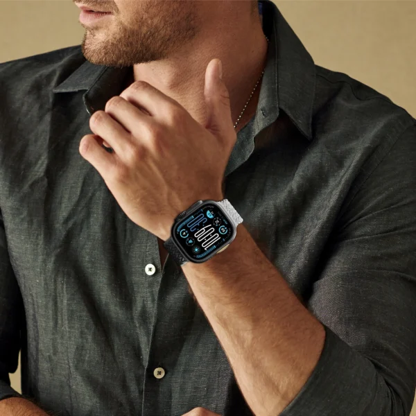Set of 2 AmazingThing Blend Band for Apple Watch 45/46/49mm - Grey-Black/Greyeng