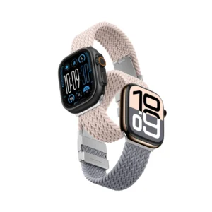 Set of 2 AmazingThing Blend Band for Apple Watch 45/46/49mm - Pink-Gray/Pinkeng