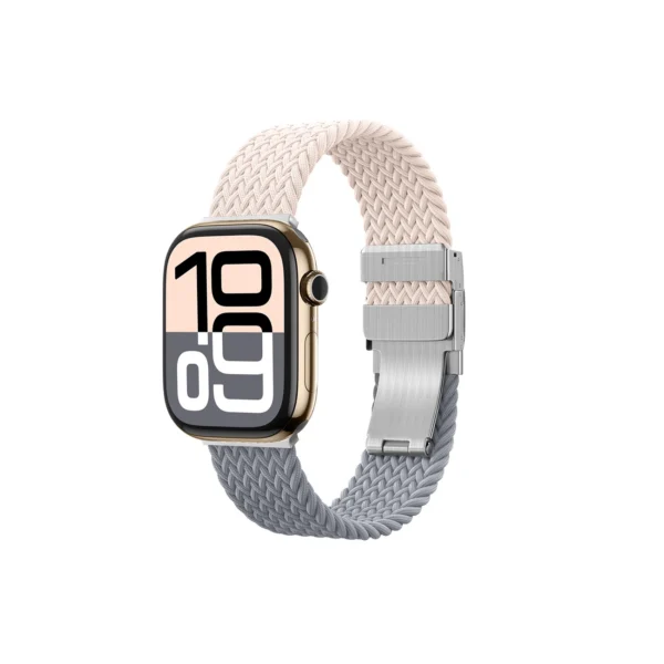 Set of 2 AmazingThing Blend Band for Apple Watch 45/46/49mm - Pink-Gray/Pinkeng