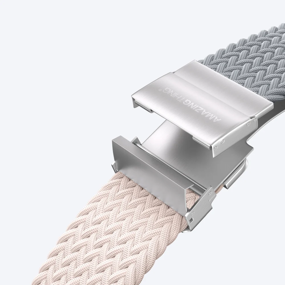Set of 2 AmazingThing Blend Band for Apple Watch 45/46/49mm - Pink-Gray/Pinkeng
