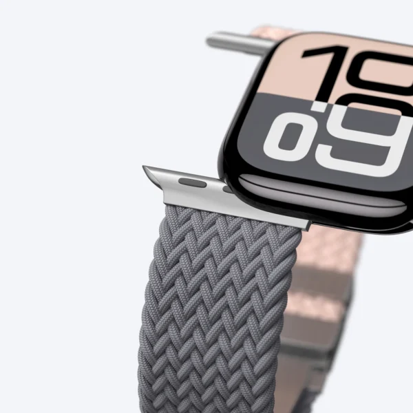 Set of 2 AmazingThing Blend Band for Apple Watch 45/46/49mm - Pink-Gray/Pinkeng